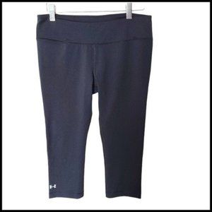 Champions Athletic Workout Capri Leggings Women’s Size Medium Black Solid Logo P